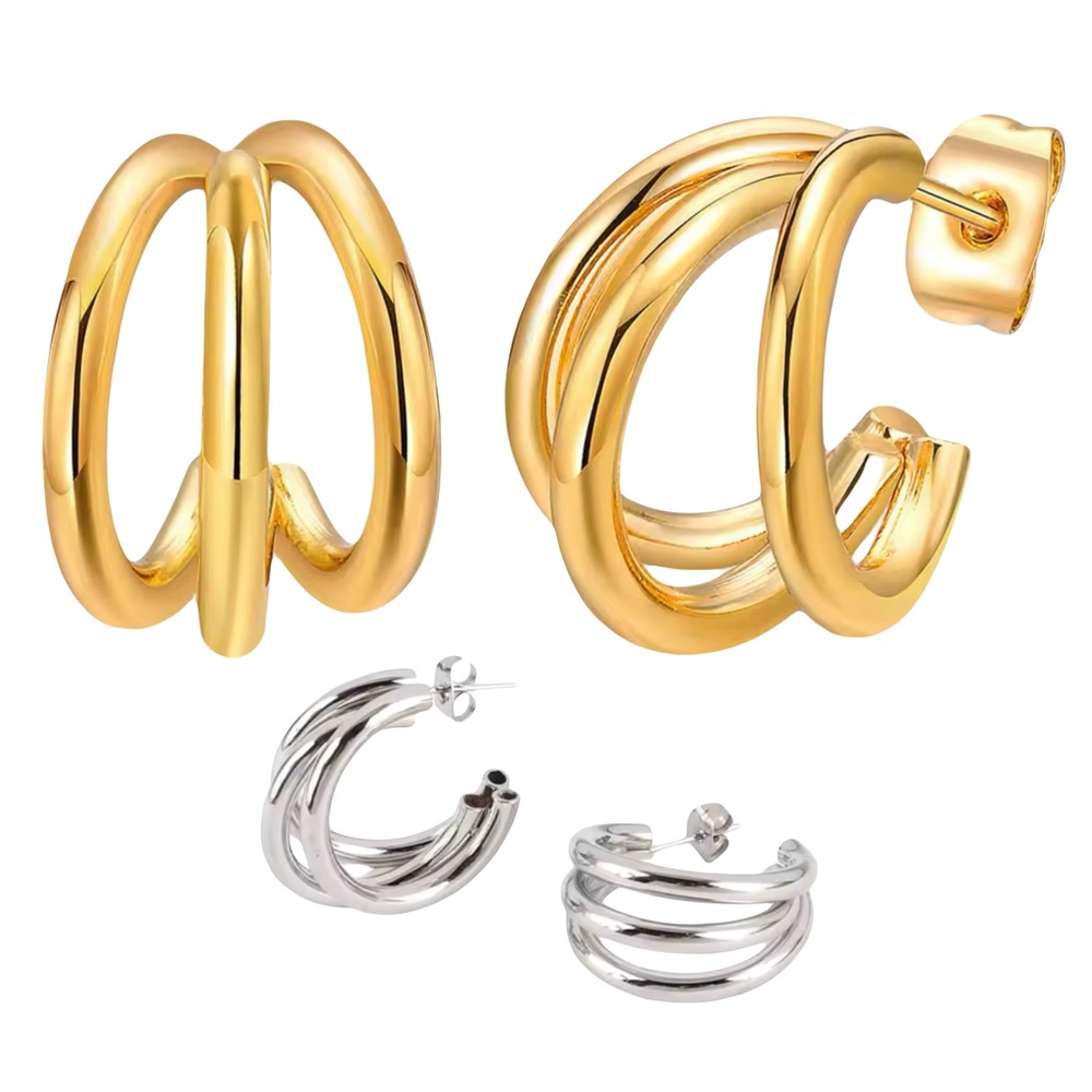 Claw Stud Earrings Stainless Steel